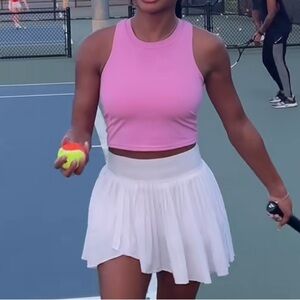 Pink athletic tank top